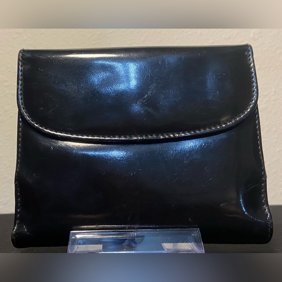 GUCCI Black Patent Leather Vintage Bifold Wallet w/COA ~ Pony Tail Clasp ✨🖤✨ - Picture 10 of 16